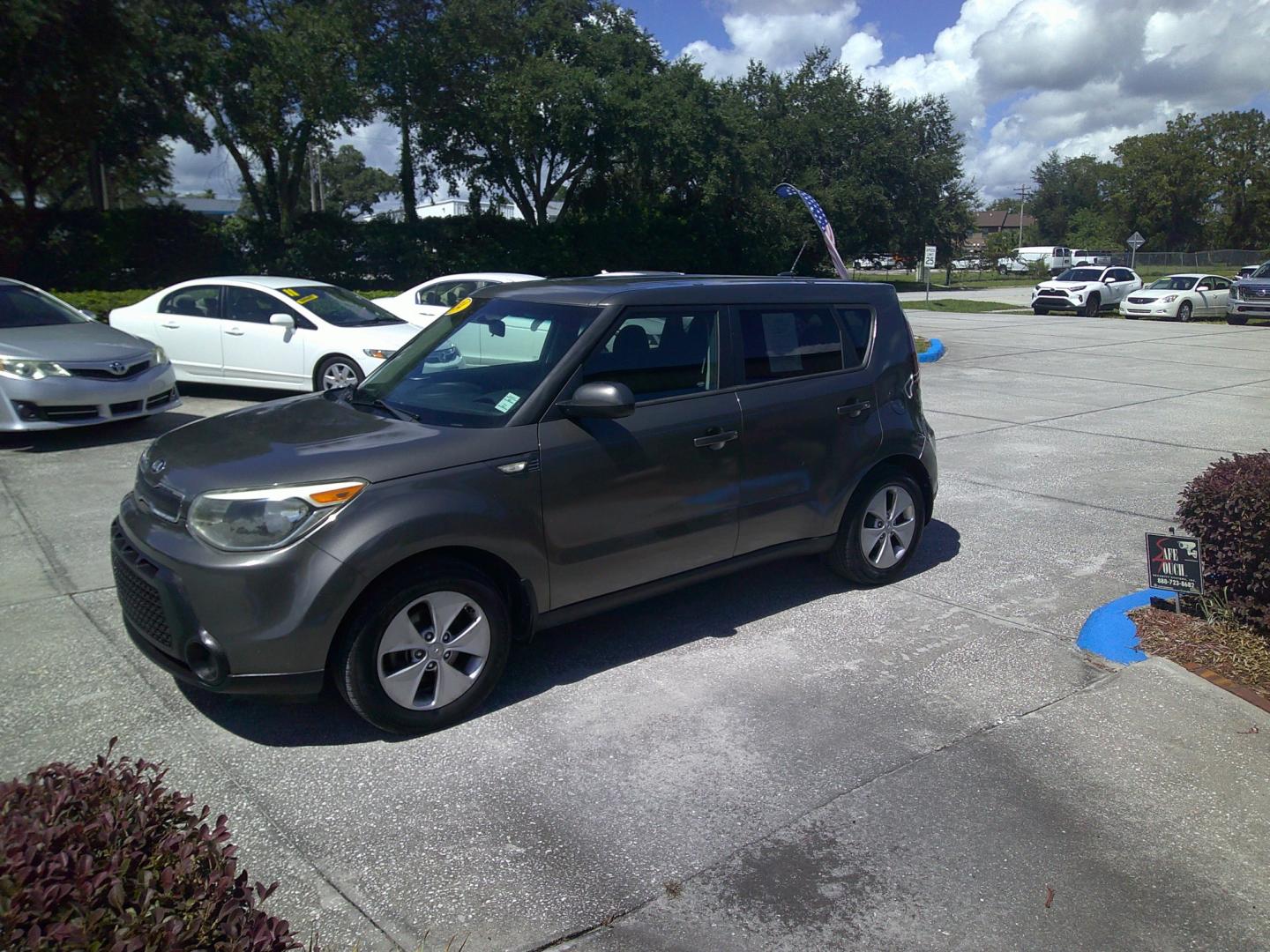 2014 GRAY KIA SOUL BASE (KNDJN2A21E7) , located at 390 Hansen Avenue, Orange Park, FL, 32065, (904) 276-7933, 30.130497, -81.787529 - Photo#1